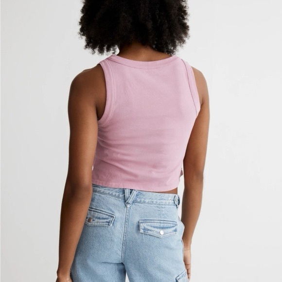 Madewell Softfade Cotton Boxy-Crop Tank - Picture 2 of 5